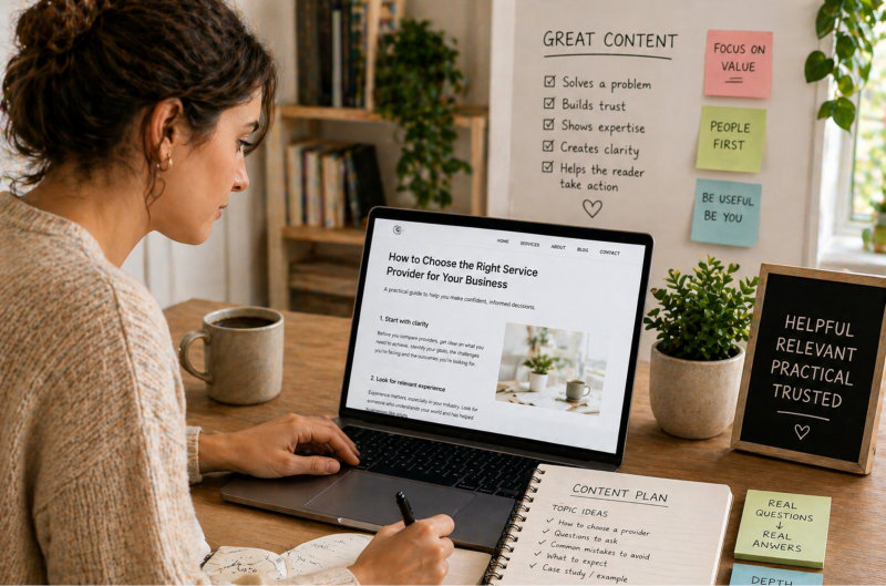 Creating content that builds authority