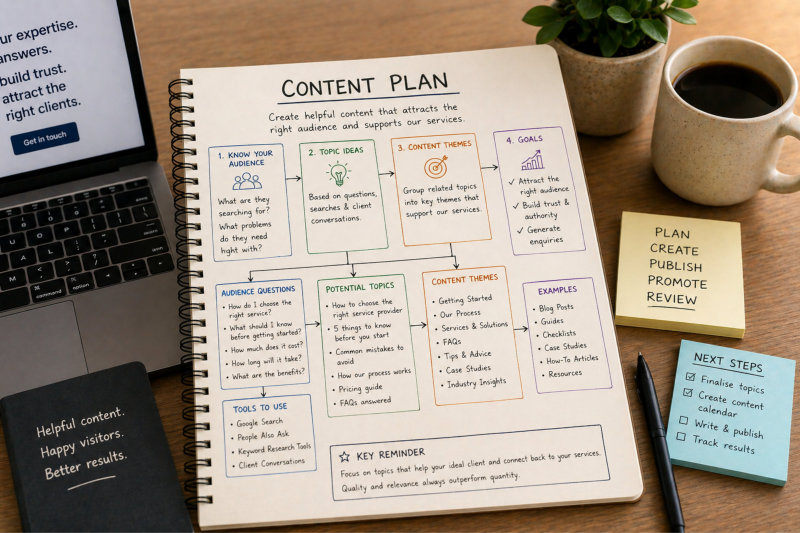 Planning content topics for your blog