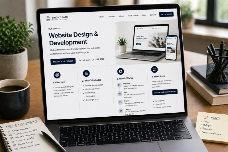 Service page content