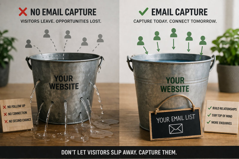 Setting up basic email capture