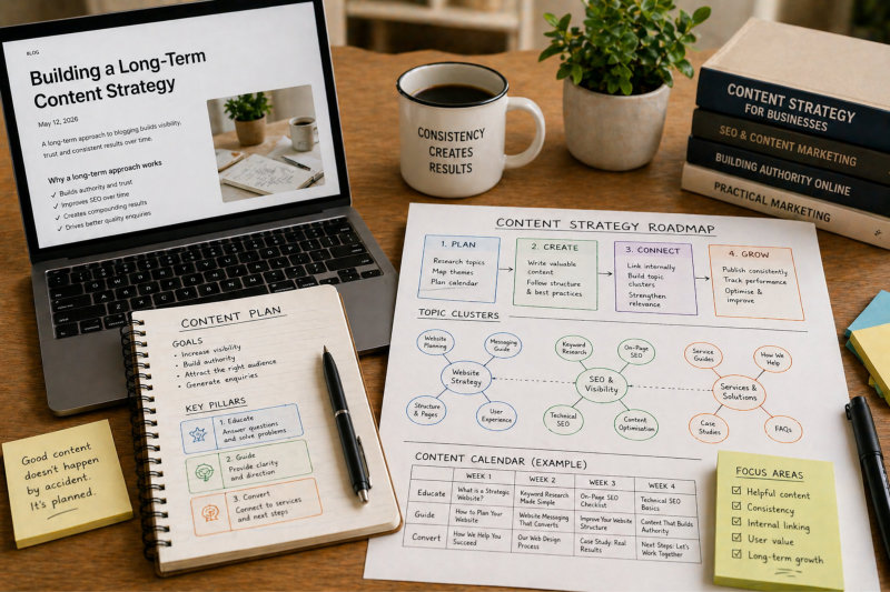 Connecting website to blog content