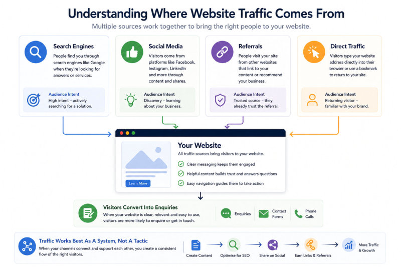 Understanding where traffic comes from