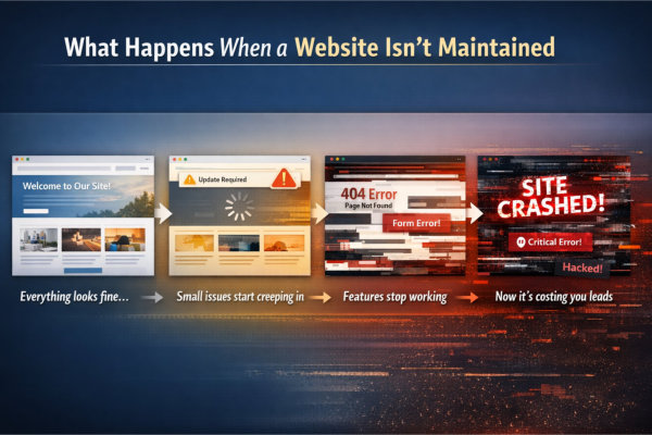 What happens when website isn't maintained