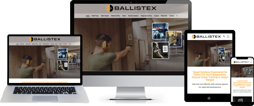 Ballistex website design