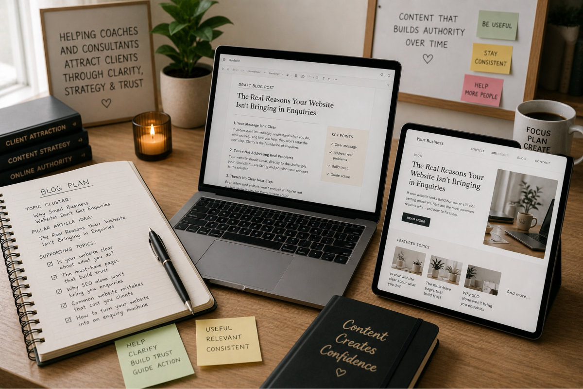 Creating blog content