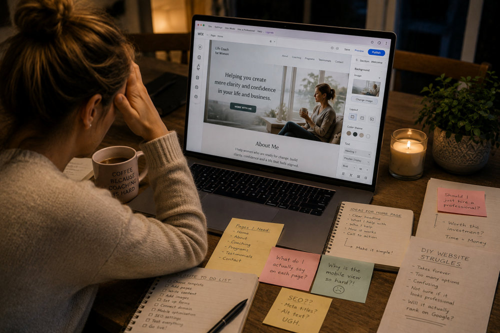 DIY vs hiring a website designer