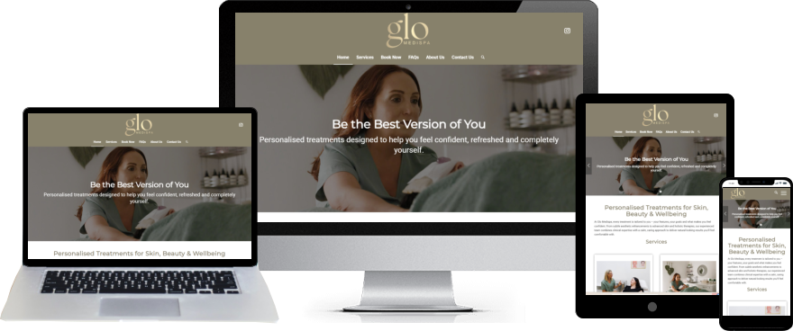 Glo Medispa website design