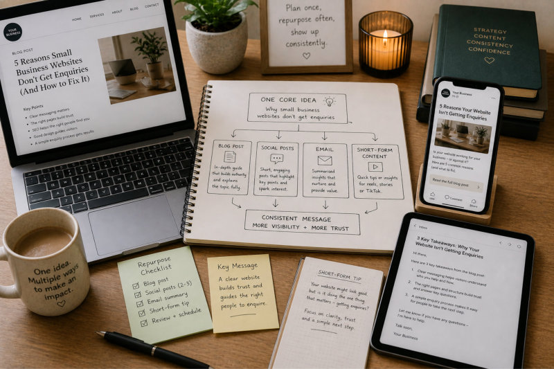 Repurposing one idea into multiple pieces of content