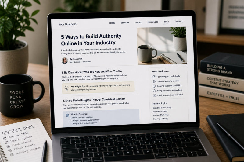 Using content to build credibility