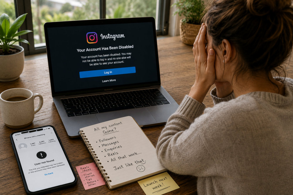 What happens when your social media account gets closed