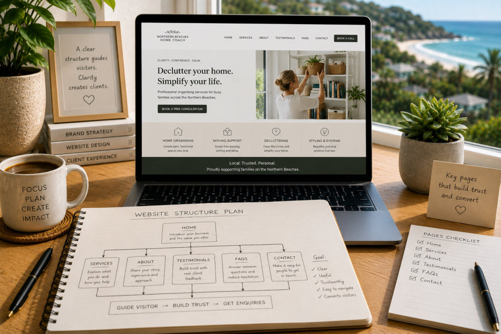 What pages does a small website need
