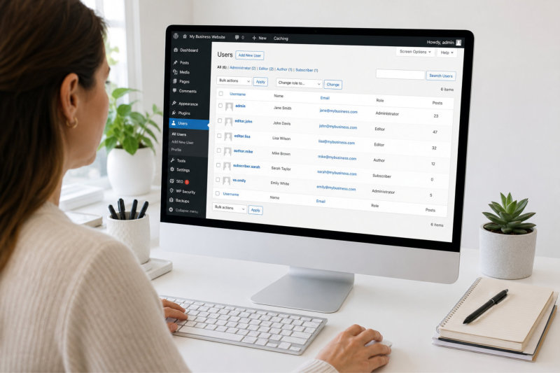Review WordPress access